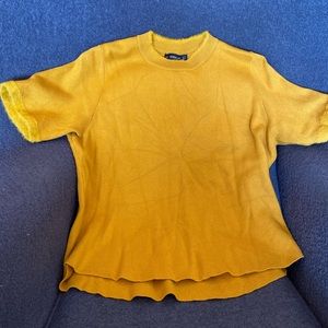 Zara knit short sleeve top